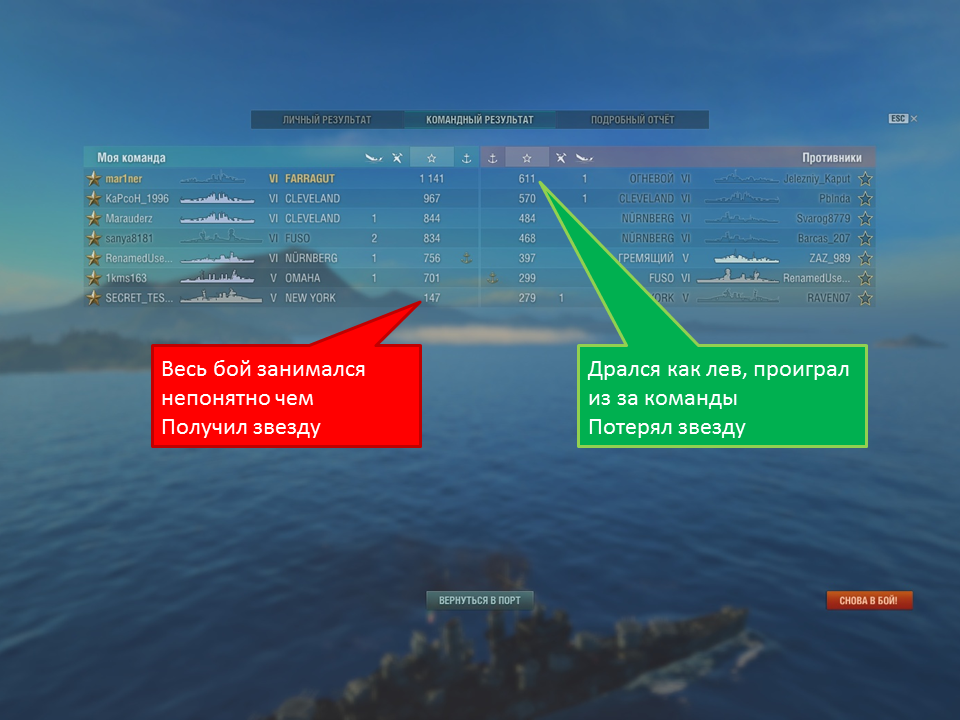 Ранговые бои WoWS